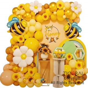 SET DE GLOBOS ARCO XL ABEJAS 100 UNIDADES